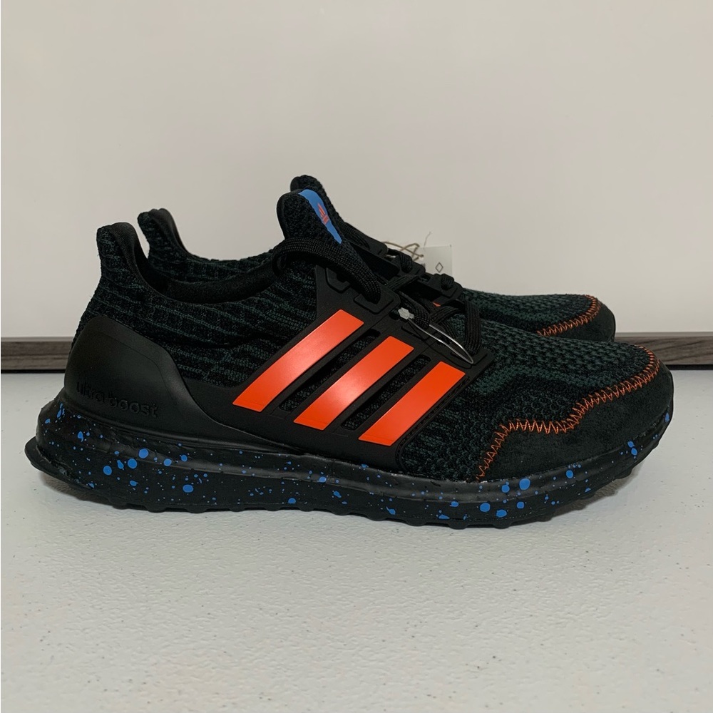 Adidas Ultraboost 5.0 DNA ‘Black Impact Orange Speckled’ Running Shoe-Size 7 New